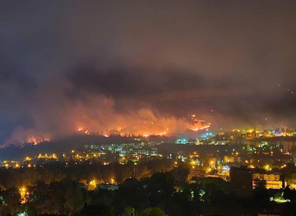 Fires rage in northern Israel