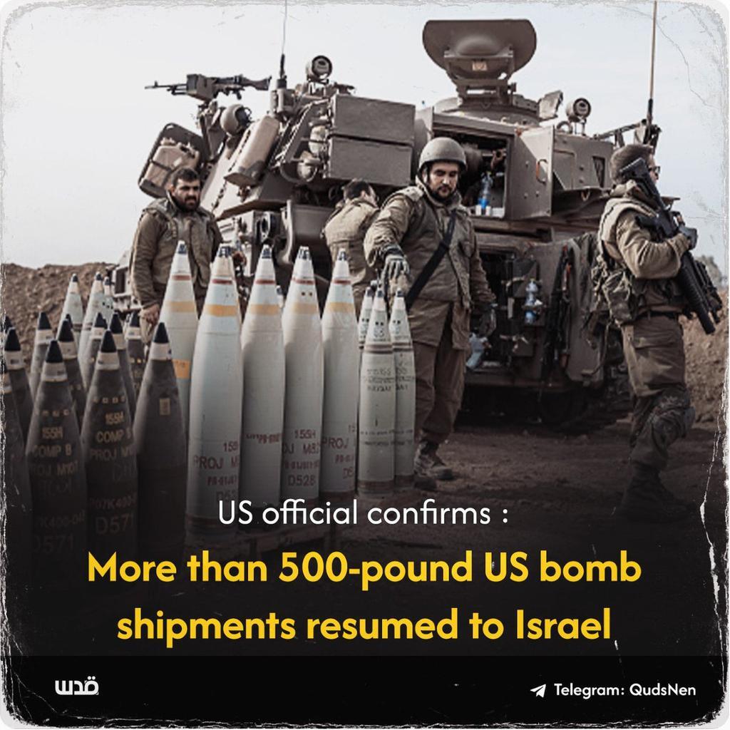 US Moves Ahead With 500-pound Bombs to Israel