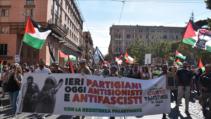 4000 Protesters in Rome Call For End of Israeli Genocide