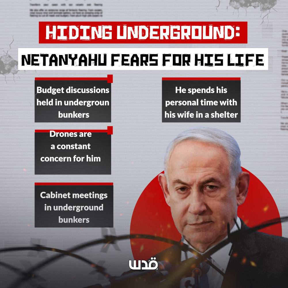 Netanyahu Spends His Time in Hiding