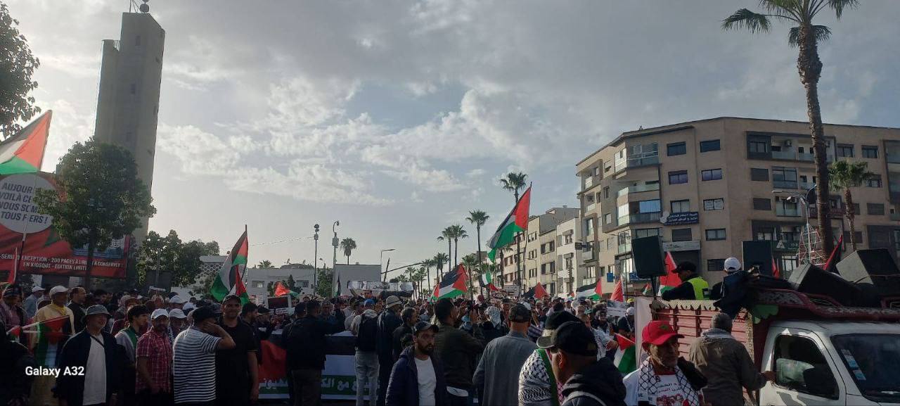 Casablanca Protest Condemns Israeli Genocide