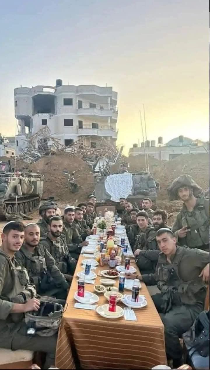 Israeli Soldiers Celebrate Israeli Genocide