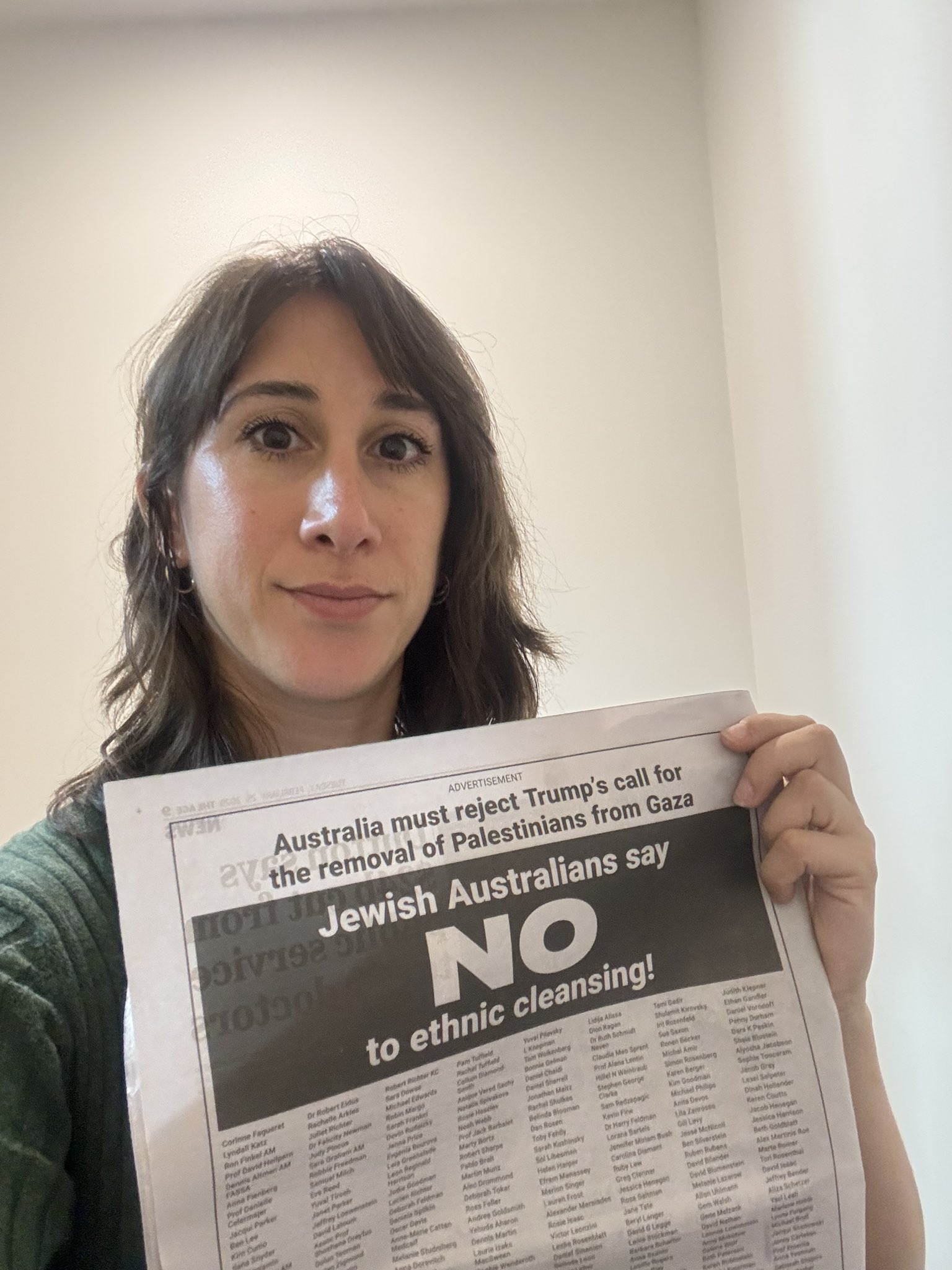 Aussie Jews Says No to Ethnic Cleansing