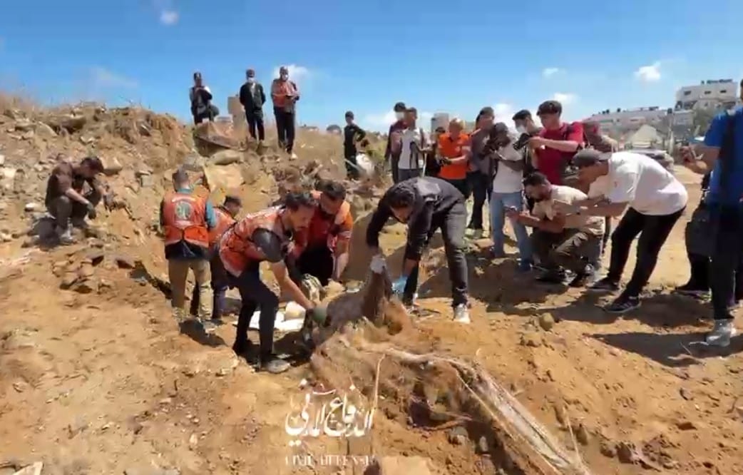 Remains of 40 Martyrs Recovered in Gaza