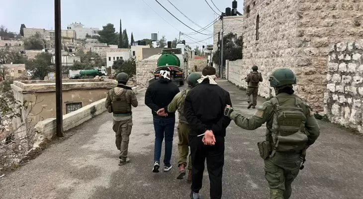Israeli Forces Arrest 4 Palestinians in Ramallah, Bethlehem