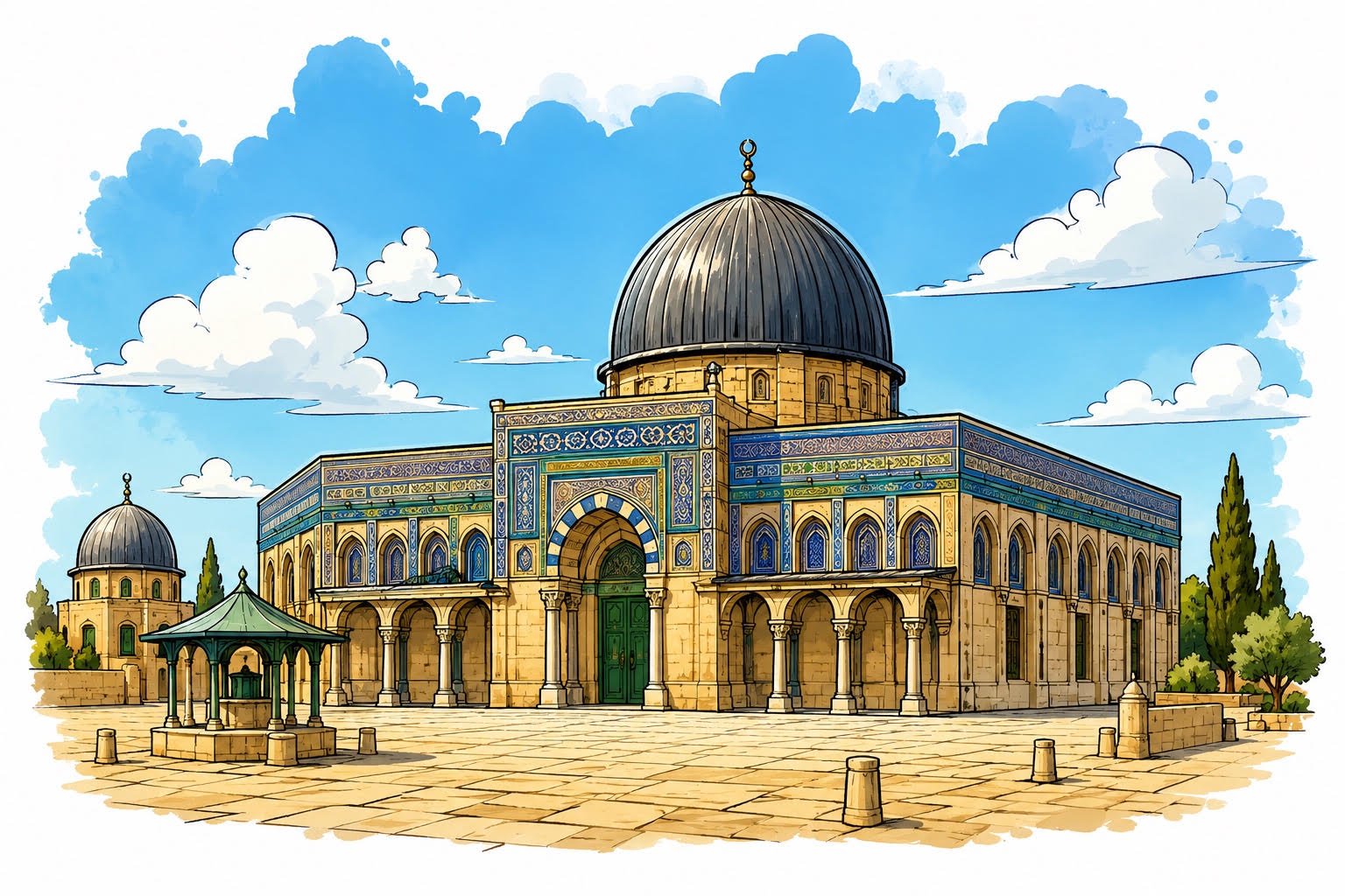 70,000 Attend The Friday Prayers in Al Aqsa