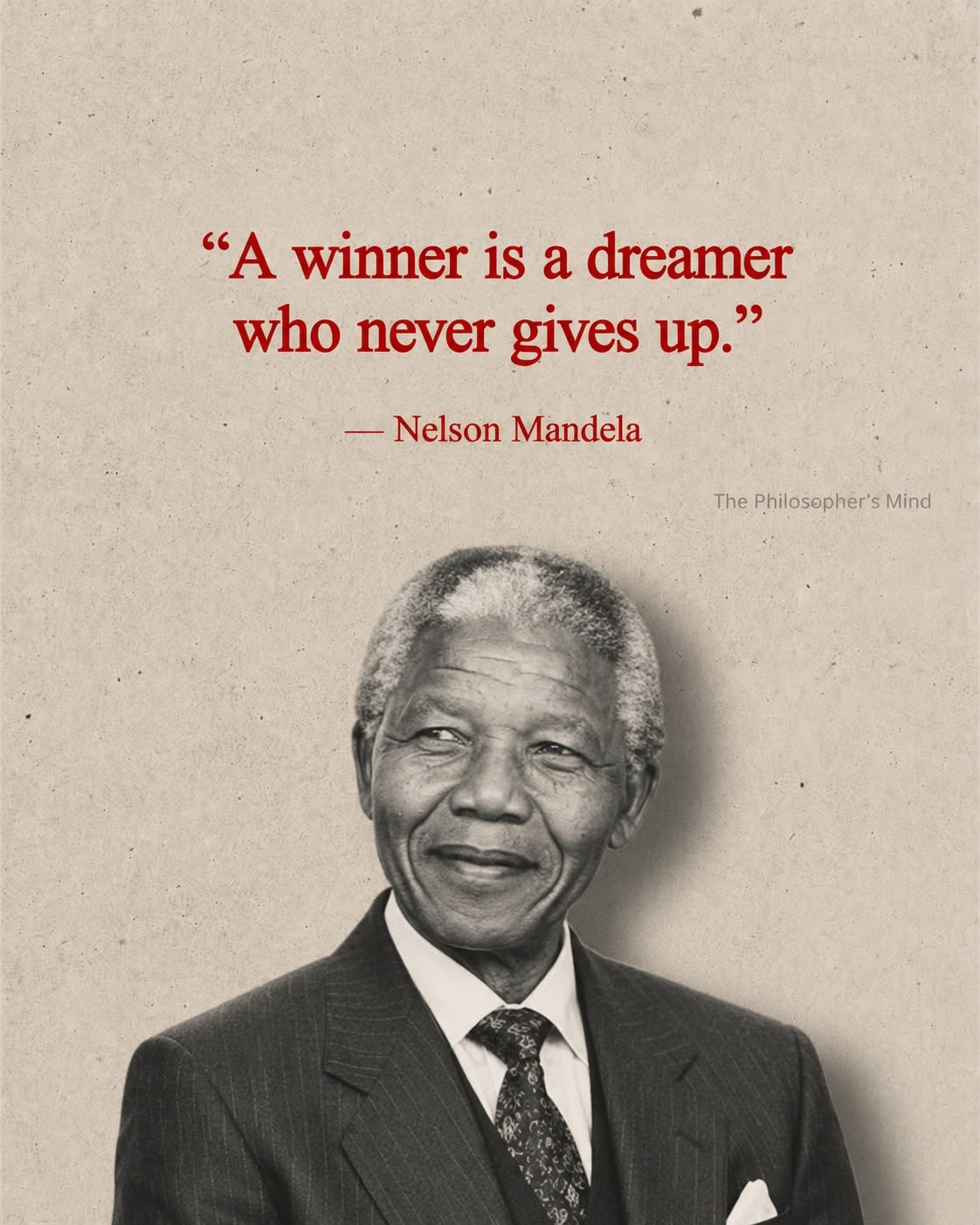 Nelson Mandela: ‘A Winner is a Dreamer…’