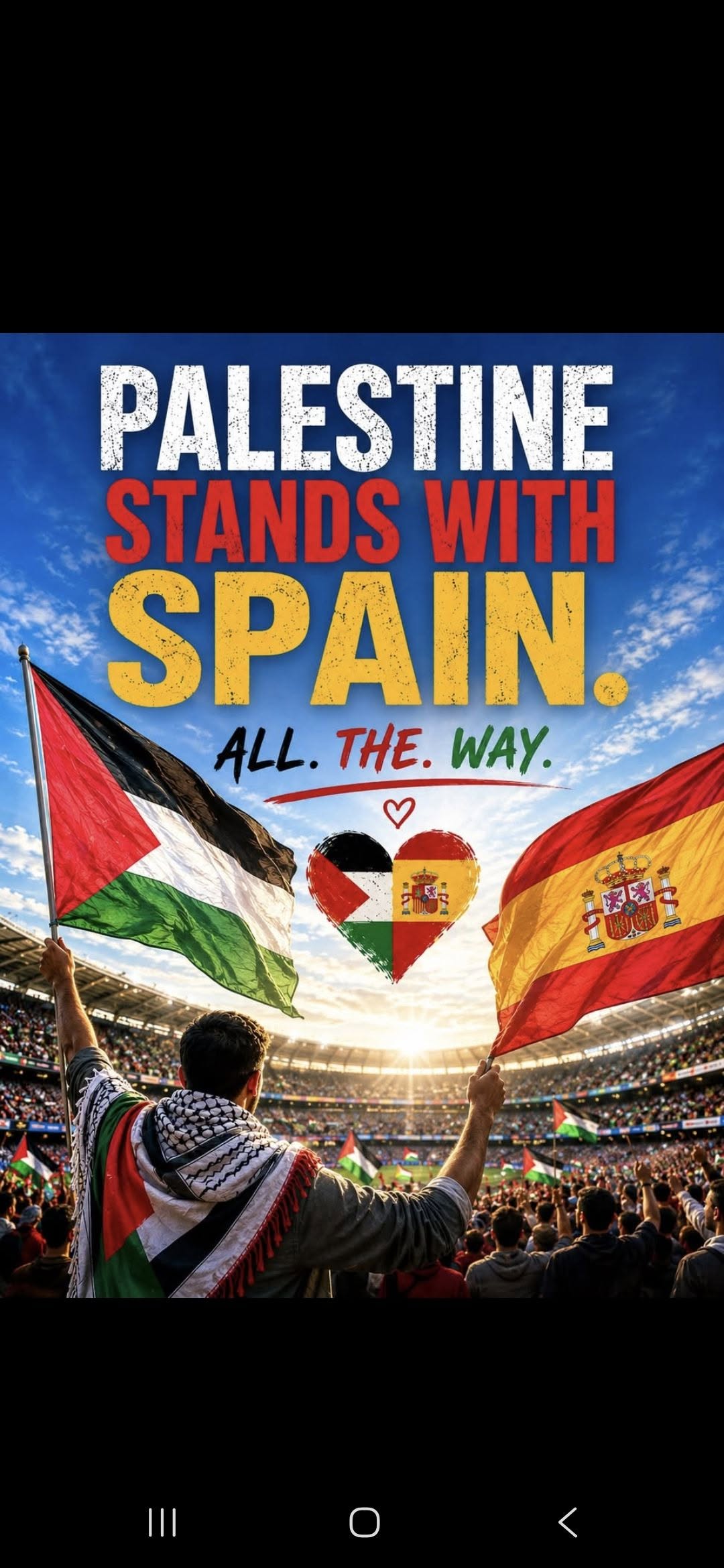 Palestine Stands With Spain
