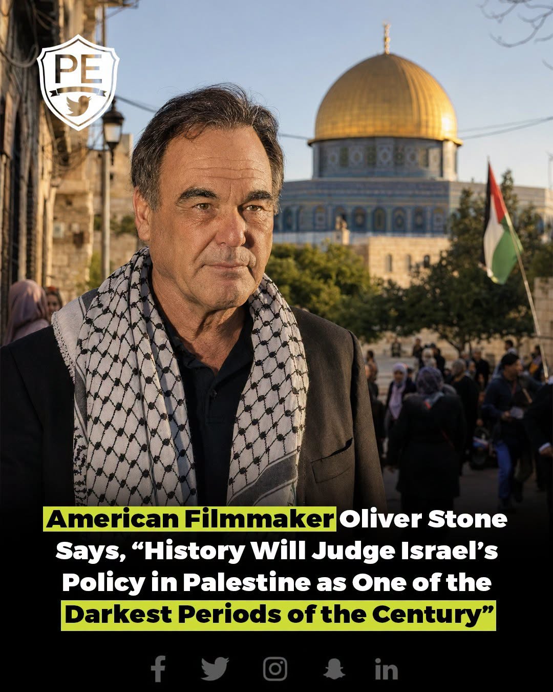 Oliver Stone: Israel’s Policy on Palestine Will be Judge by History as One of The Darkest…